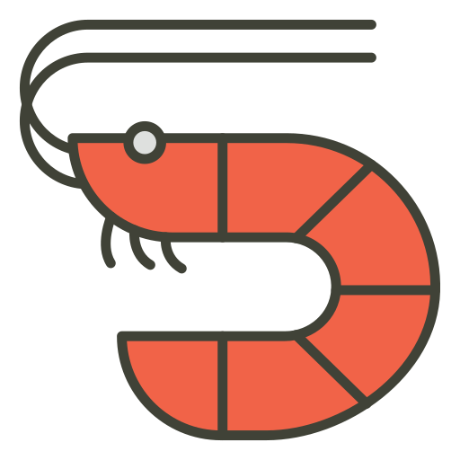 Shrimp Generic color lineal-color icon