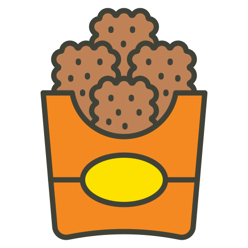 nuggetsy z kurczaka Generic color lineal-color ikona