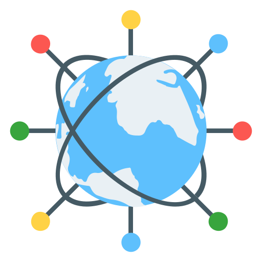 グローバルネットワーク Generic color fill icon