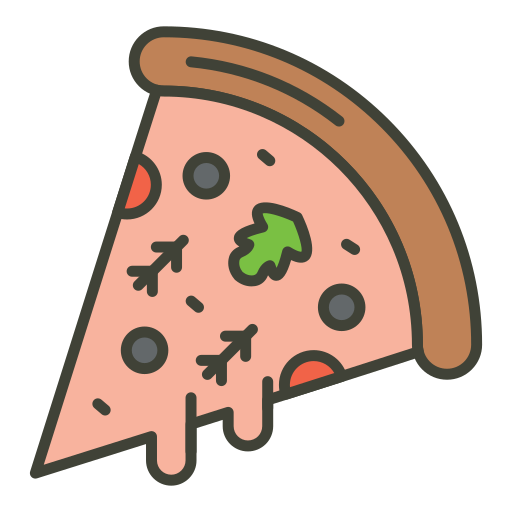 ピザのスライス Generic color lineal-color icon