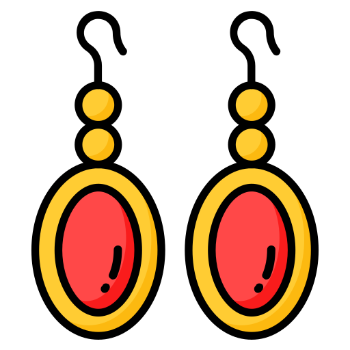 귀걸이 Generic color lineal-color icon