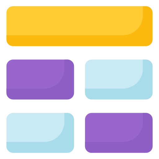 układ sieci Generic color fill ikona