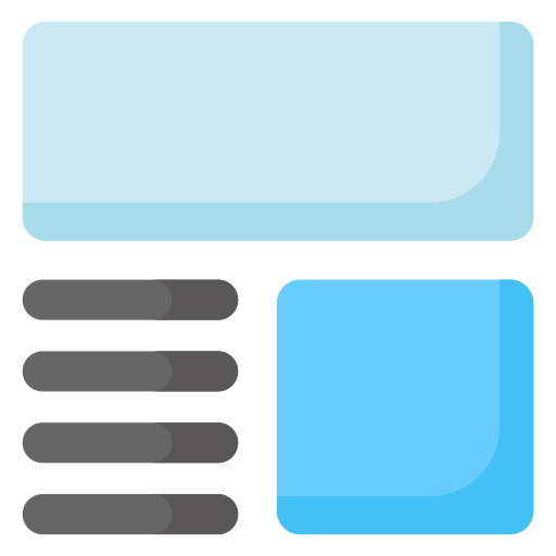 layout da web Generic color fill Ícone
