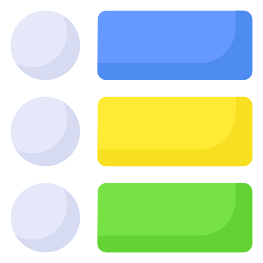 Bullet points Generic color fill icon