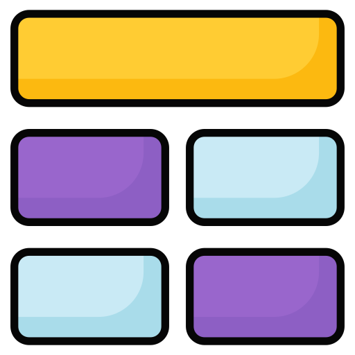ウェブレイアウト Generic gradient lineal-color icon