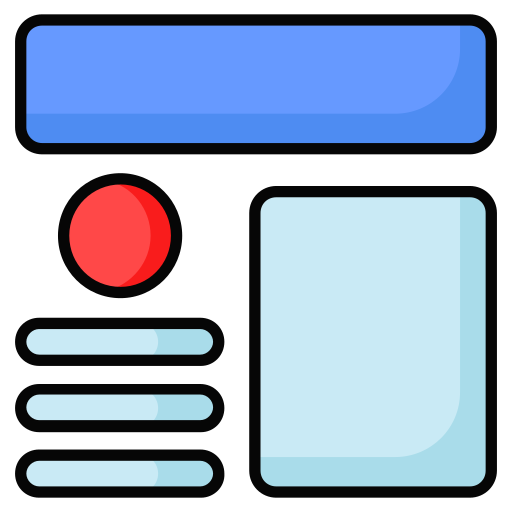 Web layout Generic gradient lineal-color icon
