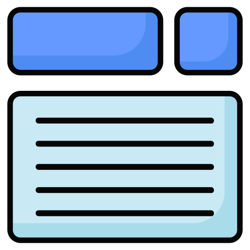 Web layout Generic gradient lineal-color icon