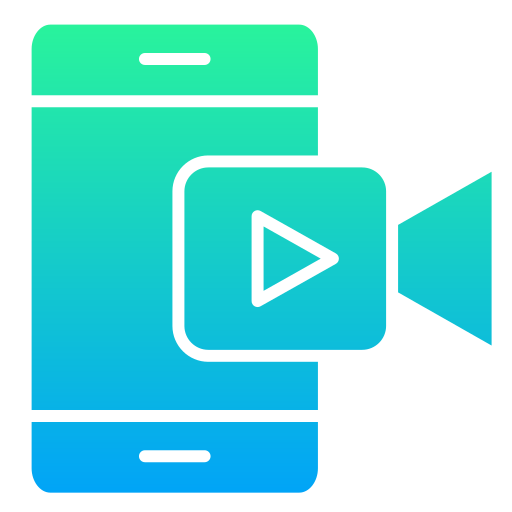 video Generic gradient fill icono