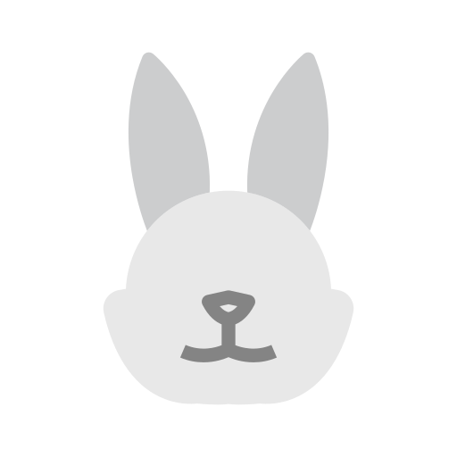 głowa królika Generic color fill ikona