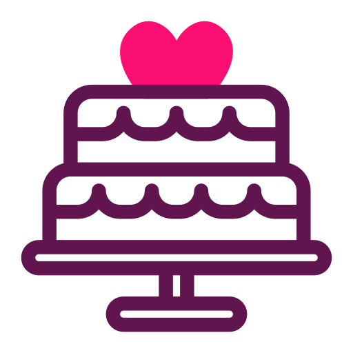 Свадебный пирог Generic color lineal-color иконка