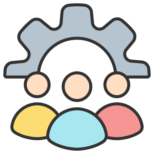 팀 관리 Generic color lineal-color icon