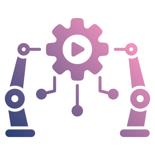Robotic process automation Generic gradient fill icon