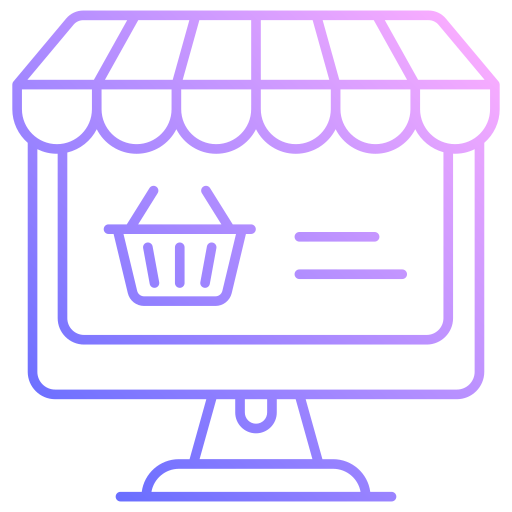 negozio online Generic gradient outline icona