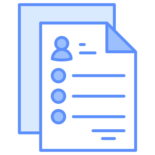 Resume Generic color lineal-color icon