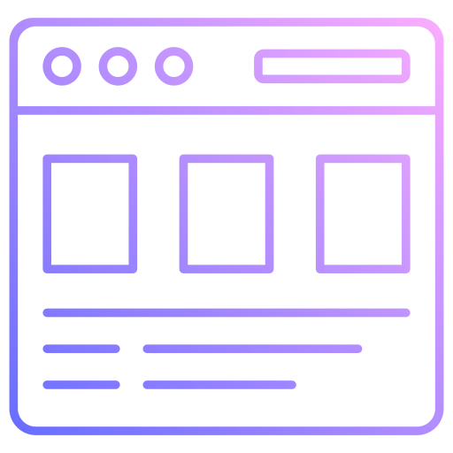 웹사이트 Generic gradient outline icon