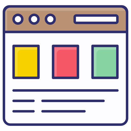 웹사이트 Generic color lineal-color icon