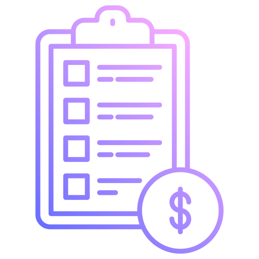 plan financier Generic gradient outline Icône