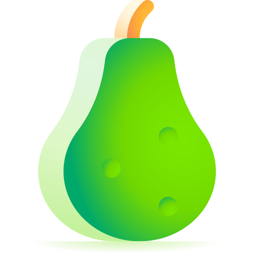 Fruit 3D Toy Gradient icon