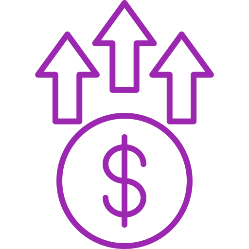 crecimiento del dinero Generic color outline icono
