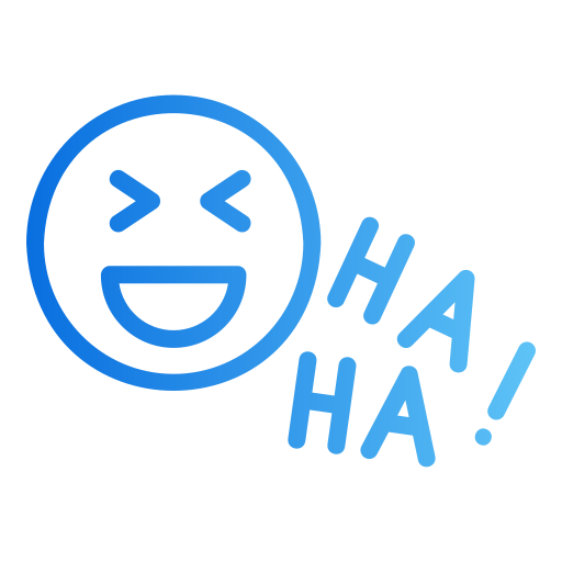 Laugh Generic gradient outline icon