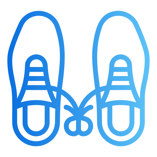 zapatos Generic gradient outline icono