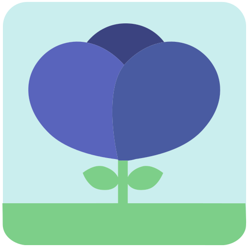 Синий цветок Generic Others иконка