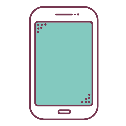 携帯 Generic color lineal-color icon