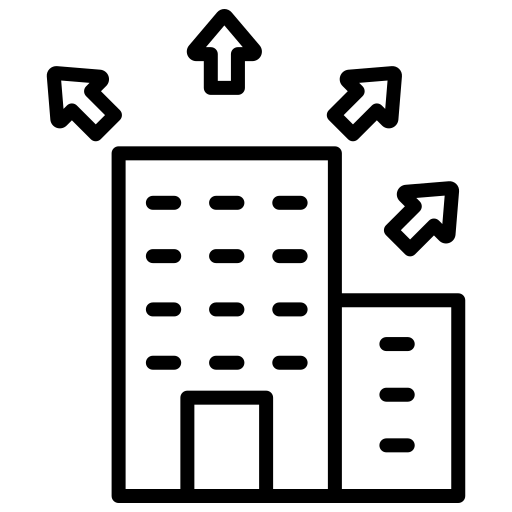 事業拡大 Generic black outline icon