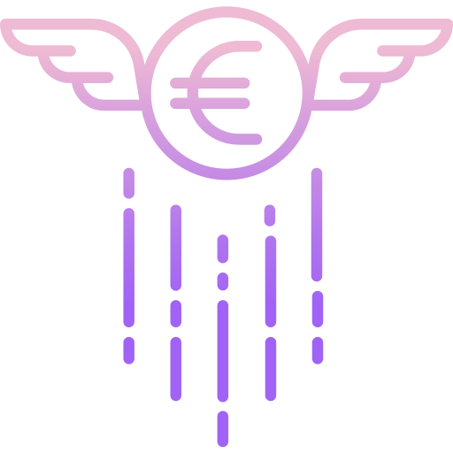símbolo do euro Icongeek26 Outline Gradient Ícone