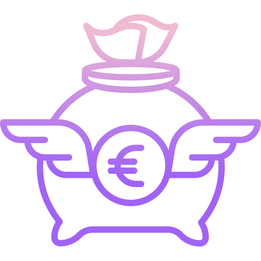 bolsa de dinero Icongeek26 Outline Gradient icono