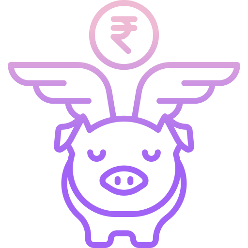 Piggy bank Icongeek26 Outline Gradient icon