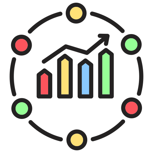 Line graph Generic color lineal-color icon