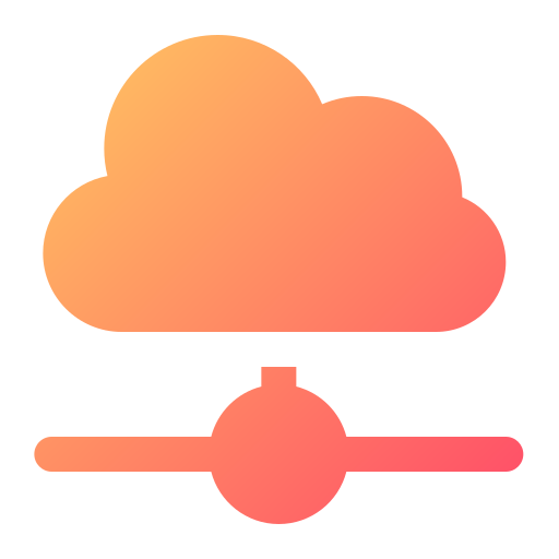 server nuvola Generic gradient fill icona