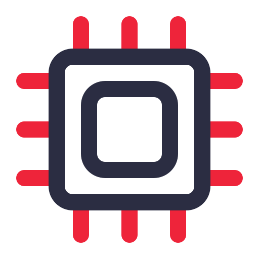 Processor Generic color outline icon