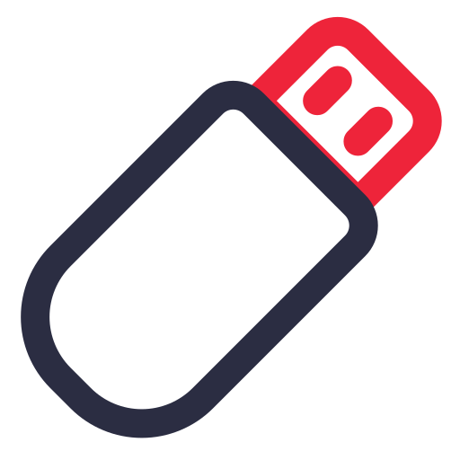 Flash disk Generic color outline icon