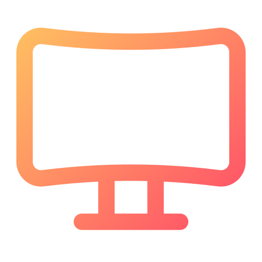 monitor Generic gradient outline ikona