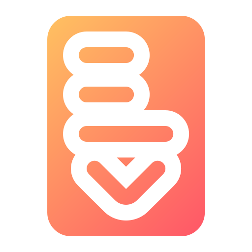 スクロール・バー Generic gradient fill icon