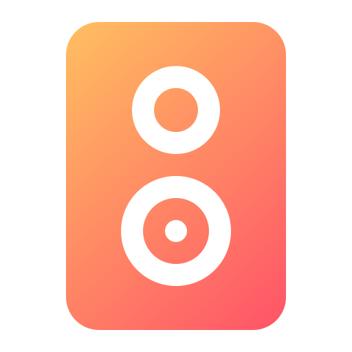 głośnik Generic gradient fill ikona
