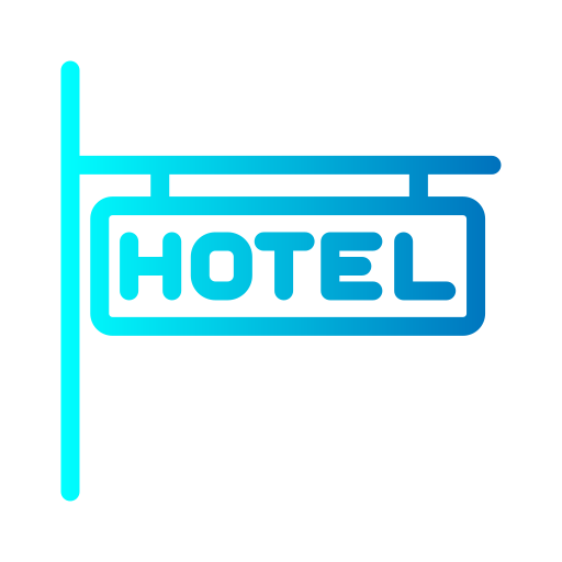 hotel Generic gradient outline icoon