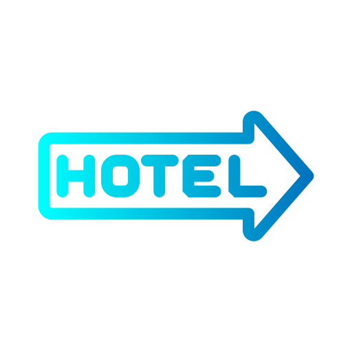 hotel Generic gradient outline icona