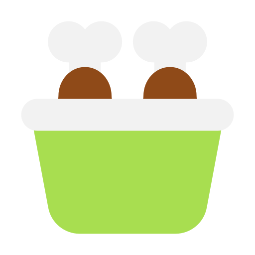 Chicken bucket Generic color fill icon