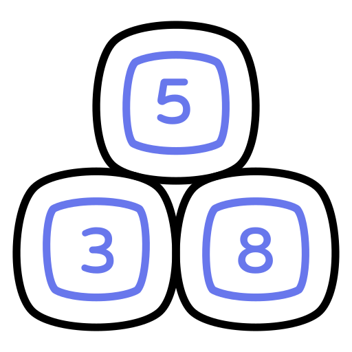 Numbers Generic color outline icon
