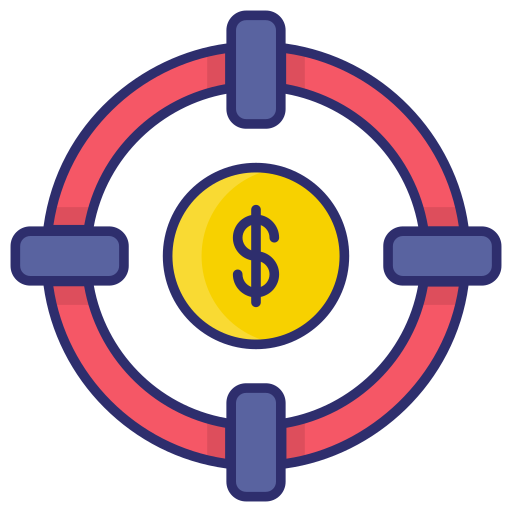 Money target Generic color lineal-color icon