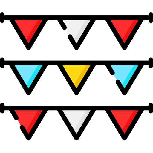 Guirnalda Special Lineal color icono