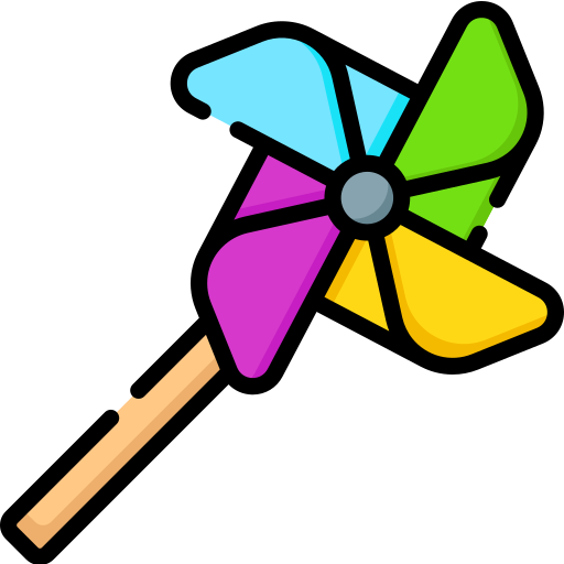 Molino de viento Special Lineal color icono