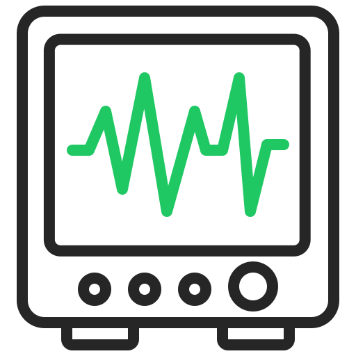 Heart monitor Generic color outline icon