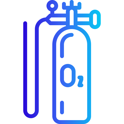 Oxygen tank Generic gradient outline icon