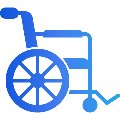 silla de ruedas Generic gradient fill icono