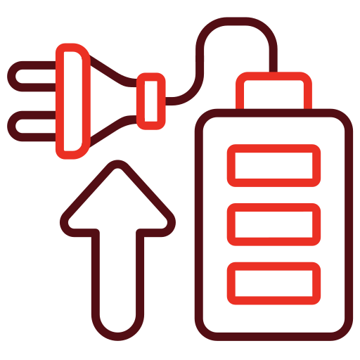 Полная батарея Generic color outline иконка