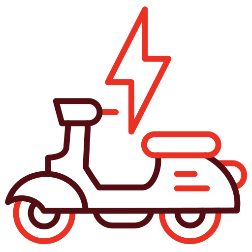 電気スクーター Generic color outline icon